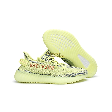 AAA Quality Adidas Yeezy Boost 350 V2 "Semi Frozen Yellow" B37572 Semi Frozen Yellow/Raw-Steel Red Mens Womens Unisex Shoes replicas On Sale Wholesale