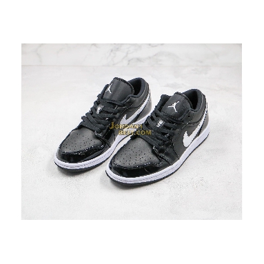 top 3 fake Air Jordan 1 Low GS Retro "Black Patent White" 553560-002 Mens Womens black/white Shoes replicas On Wholesale Sale Online