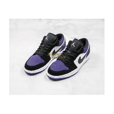 AAA Quality 2019 Air Jordan 1 Low "Court Purple" 553558-125 Mens Womens white/black-court purple Shoes replicas On Wholesale Sale Online
