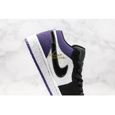 AAA Quality 2019 Air Jordan 1 Low "Court Purple" 553558-125 Mens Womens white/black-court purple Shoes replicas On Wholesale Sale Online