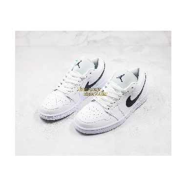 fake 2019 Air Jordan 1 Low "White Obsidian" 553558-114 Mens Womens white/obsidian Shoes replicas On Wholesale Sale Online