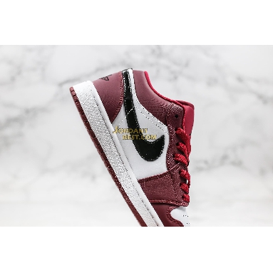 top 3 fake 2019 Air Jordan 1 Low "Noble Red" 553558-604 Mens Womens noble red/white/black Shoes replicas On Wholesale Sale Online