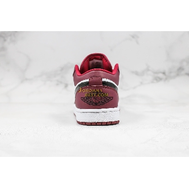 top 3 fake 2019 Air Jordan 1 Low "Noble Red" 553558-604 Mens Womens noble red/white/black Shoes replicas On Wholesale Sale Online