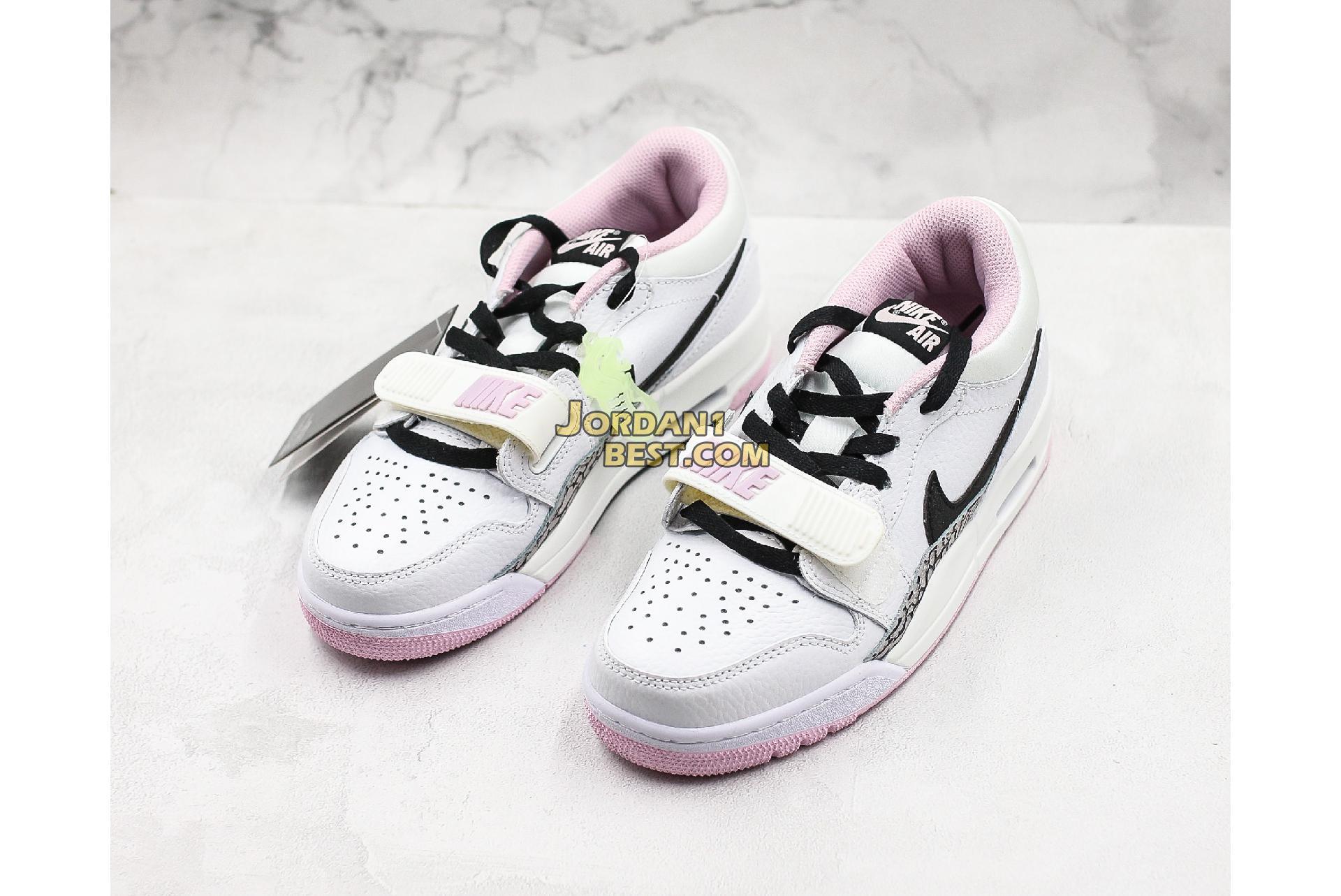 Air Jordan Legacy 312 Low "White Black Pink Foam" AT4047-106 Womens