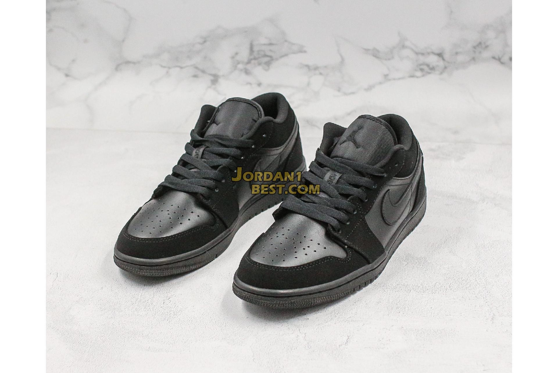 Air Jordan 1 Low Retro "Triple Black" 553558-025 Mens Womens