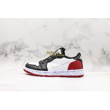 AAA Quality Air Jordan 1 Low Slip "Black Toe" AV3918-102 Mens Womens white/white-gym red-black Shoes replicas On Wholesale Sale Online