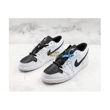 top 3 fake Air Jordan 1 Retro Low GS "White Black" 553560-103 Mens Womens white/black Shoes replicas On Wholesale Sale Online