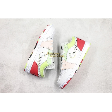 AAA Quality Air Jordan 1 Low GS "Ember Glow" 554723-176 Womens white/ember glow-barely volt-black Shoes replicas On Wholesale Sale Online