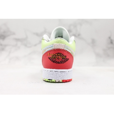 AAA Quality Air Jordan 1 Low GS "Ember Glow" 554723-176 Womens white/ember glow-barely volt-black Shoes replicas On Wholesale Sale Online