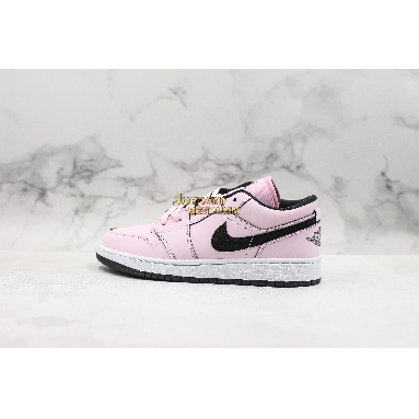 top 3 fake Air Jordan 1 Low GS "Pink Foam" 555112-601 Womens pink foam/black-white Shoes replicas On Wholesale Sale Online