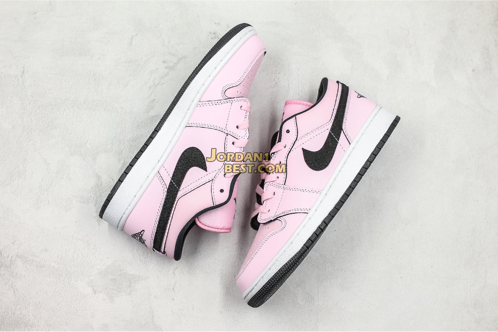 Air Jordan 1 Low GS "Pink Foam" 555112-601 Womens