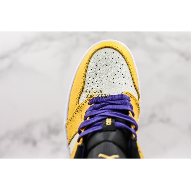AAA Quality Air Jordan 1 Low "Lakers" 852542-700 Mens university gold/pale ivory-court purple-black Shoes replicas On Wholesale Sale Online