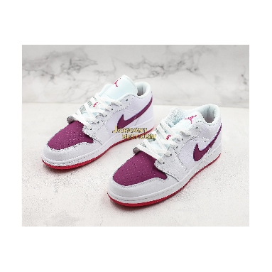 best replicas Air Jordan 1 Low GS "White Berry" 554723-161 Womens white/rush pink-true berry Shoes replicas On Wholesale Sale Online