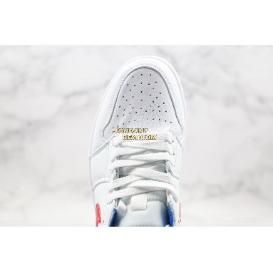 new replicas Air Jordan 1 Mid "USA" BQ6472-164 Mens Womens white/university red-game royal Shoes replicas On Wholesale Sale Online