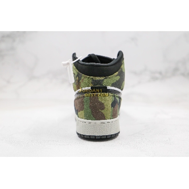 top 3 fake Air Jordan 1 Mid "Camo" CW5490-001 Mens Womens black/white-army olive Shoes replicas On Wholesale Sale Online
