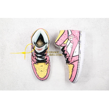 best replicas Air Jordan 1 Mid "Slowpoke Pink" 556298-009 Womens pink/white/black/yellow Shoes replicas On Wholesale Sale Online