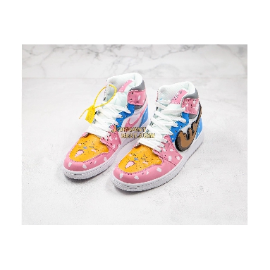 best replicas Air Jordan Retro 1 Mid OG "One Piece Choba" 554725-084 Mens Womens pink/blue/yellow/white Shoes replicas On Wholesale Sale Online