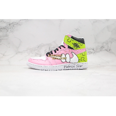 best replicas Air Jordan Retro 1 Mid OG "SpongeBob Piestar" 556298-005 Womens pink/white/green/black Shoes replicas On Wholesale Sale Online