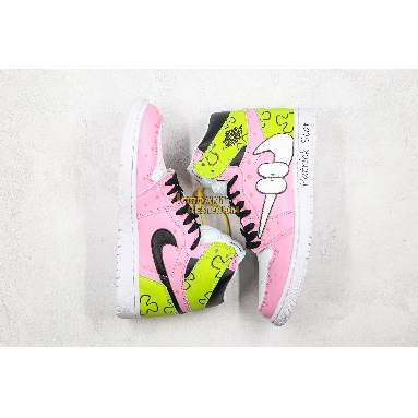 best replicas Air Jordan Retro 1 Mid OG "SpongeBob Piestar" 556298-005 Womens pink/white/green/black Shoes replicas On Wholesale Sale Online
