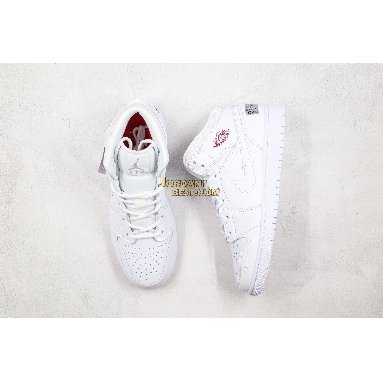 fake Air Jordan 1 Mid "NIKE Off Hook" CW7589-100 Mens Womens white/white Shoes replicas On Wholesale Sale Online