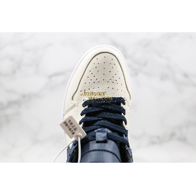 AAA Quality 2019 Air Jordan 1 Mid "Jeter" AH6342-104 Mens Womens sail/bronze-college navy Shoes replicas On Wholesale Sale Online