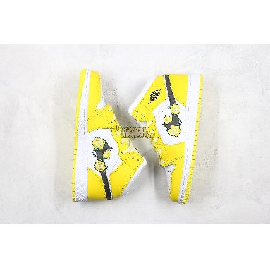 AAA Quality 2020 Air Jordan 1 Mid SE GS "Rose Patch - Dynamic Yellow" AV5174-700 Womens dynamic yellow/black-white Shoes replicas On Wholesale Sale Online