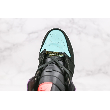 top 3 fake Air Jordan 1 Mid GS "Candy" 554725-083 Mens Womens black/multi-color Shoes replicas On Wholesale Sale Online