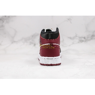 fake Air Jordan 1 Mid "35th Anniversary" CZ4385-016 Mens Womens white/black/maroon Shoes replicas On Wholesale Sale Online