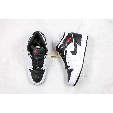 top 3 fake Air Jordan 1 Mid "White Black" BQ6472-101 Mens Womens white/gym red-black Shoes replicas On Wholesale Sale Online