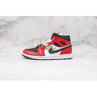 top 3 fake 2020 Air Jordan 1 Mid "Chicago Black Toe" 554724-069 Mens Womens black/gym red-white Shoes replicas On Wholesale Sale Online