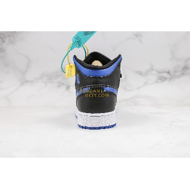 AAA Quality Air Jordan 1 Mid "Black Hyper Royal" 554724-068 Mens Womens black/hyper royal-white Shoes replicas On Wholesale Sale Online