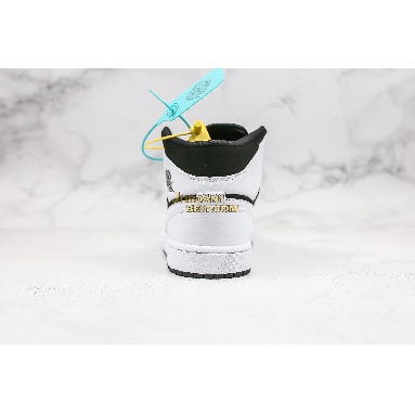 fake Air Jordan 1 Retro Mid "Tuxedo" 554724-113 Mens Womens white/black-white Shoes replicas On Wholesale Sale Online