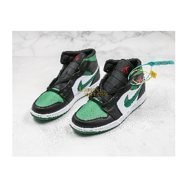 best replicas Air Jordan 1 Mid "Pine Green" 554724-067 Mens Womens pine green/white-black-university red Shoes replicas On Wholesale Sale Online