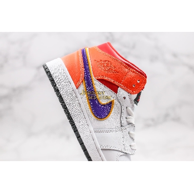 AAA Quality Air Jordan 1 Mid GS "White Court Purple Teal" 554725-128 Womens white/court purple-spirit teal Shoes replicas On Wholesale Sale Online