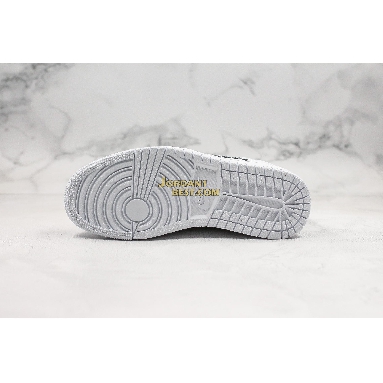 AAA Quality Air Jordan 1 Mid SE "Iridescent Trim" CK6587-100 Mens Womens white/black Shoes replicas On Wholesale Sale Online