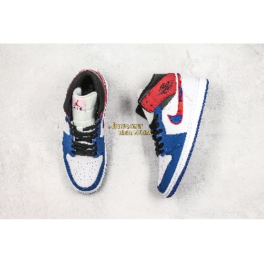 fake Air Jordan 1 Mid "Multicolored Swoosh" 852542-146 Mens Womens white/game royal-gym red-black Shoes replicas On Wholesale Sale Online