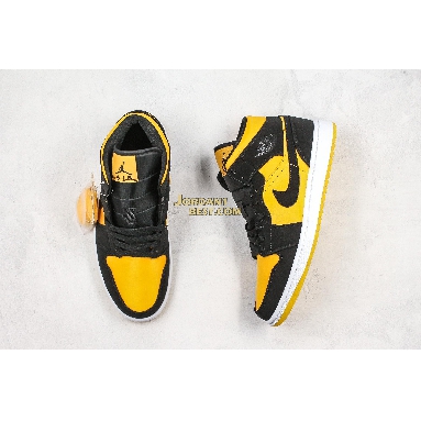 fake Air Jordan 1 Mid "Black Gold" CD6759-007 Mens Womens black/black-university gold-white Shoes replicas On Wholesale Sale Online
