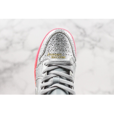 best replicas Air Jordan 1 Mid GS "Metallic Silver Pink Crimson" 555112-006 Mens Womens metallic silver/racer pink-wolf grey-hot punch Shoes replicas On Wholesale Sale Online