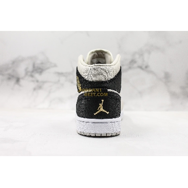 new replicas Air Jordan 1 Retro Mid GS "Light Bone" 554725-023 Mens light bone/metallic gold-black Shoes replicas On Wholesale Sale Online
