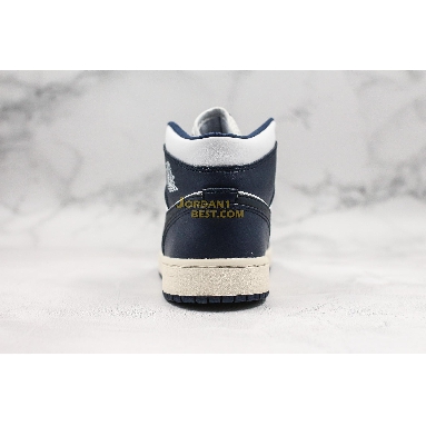 top 3 fake Air Jordan 1 Mid "Obsidian" 554724-174 Mens Womens white/obsidian-metallic gold Shoes replicas On Wholesale Sale Online