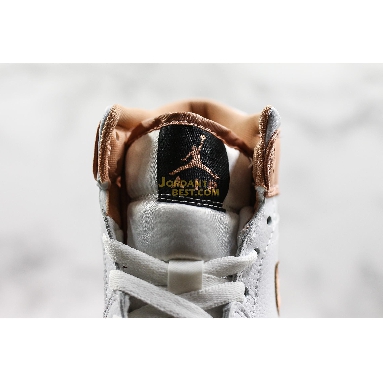 new replicas Air Jordan 1 Mid GS "White Rose Gold" 555112-190 Womens white/rose gold-black Shoes replicas On Wholesale Sale Online