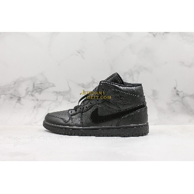 new replicas Air Jordan 1 Mid "Deep Black" 554725-090 Mens Womens deep black/black Shoes replicas On Wholesale Sale Online