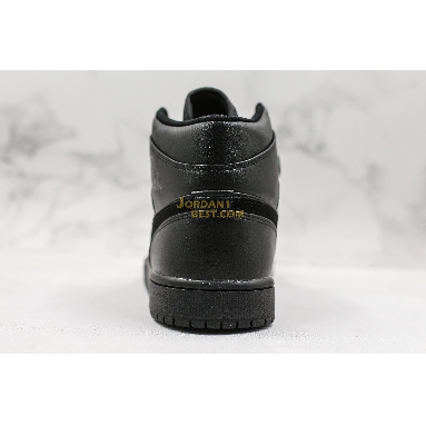 new replicas Air Jordan 1 Mid "Deep Black" 554725-090 Mens Womens deep black/black Shoes replicas On Wholesale Sale Online