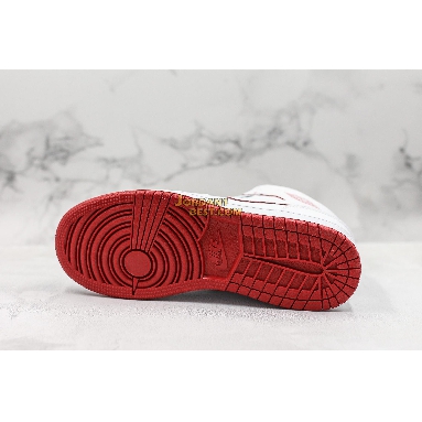 fake Air Jordan 1 Retro Mid GS "White Gym Red" 554725-103 Womens white/gym red-black Shoes replicas On Wholesale Sale Online