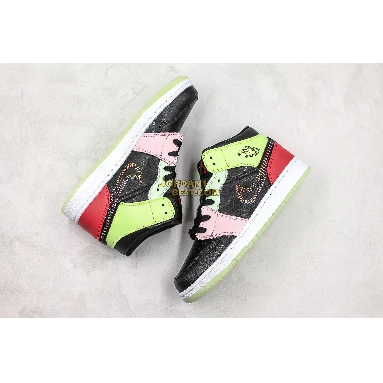 top 3 fake Air Jordan 1 Mid "Glow In The Dark" AV5174-076 Womens black/ember glow-barely volt-light soft pink-jade aura Shoes replicas On Wholesale Sale Online