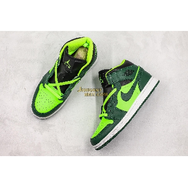 fake Air Jordan 1 Mid "Green" 852542-300 Mens Womens green/black Shoes replicas On Wholesale Sale Online