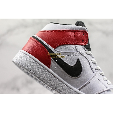 top 3 fake Air Jordan 1 Mid "White Chicago" 554724-116 Mens Womens white/black-gym red Shoes replicas On Wholesale Sale Online