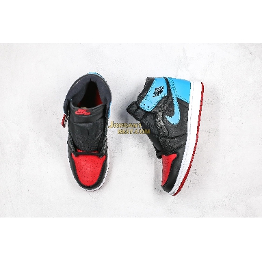 best replicas Air Jordan 1 High OG "UNC To Chicago" CD0461-046 Mens Womens black/dark powder blue/gym red Shoes replicas On Wholesale Sale Online