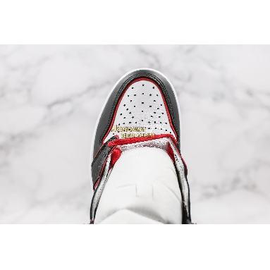 top 3 fake Air Jordan 1 Retro High OG "Bloodline" 555088-062 Mens black/gym red/white Shoes replicas On Wholesale Sale Online