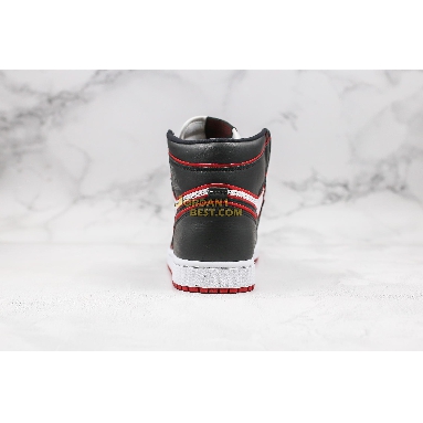 top 3 fake Air Jordan 1 Retro High OG "Bloodline" 555088-062 Mens black/gym red/white Shoes replicas On Wholesale Sale Online
